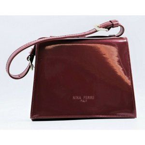 Nina Ferre Ladies Burgandy Handbag Purse